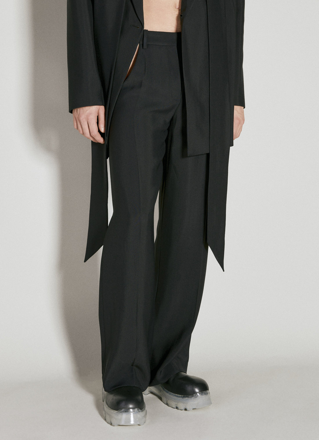 Mugler Men Cut-Out Tailored Pants by Luosophy