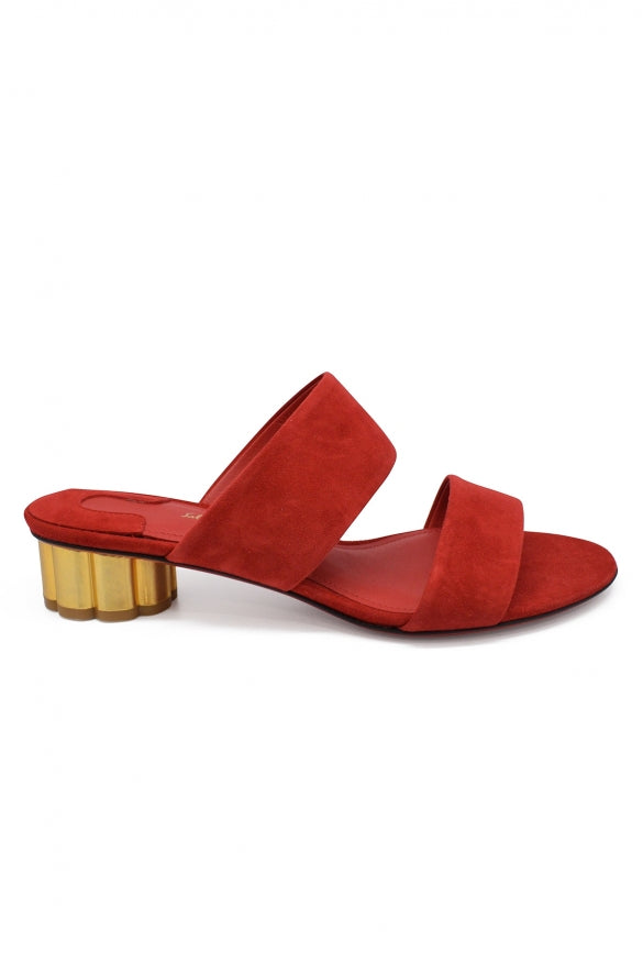 Salvatore Ferragamo Women Suede Mules by Luosophy