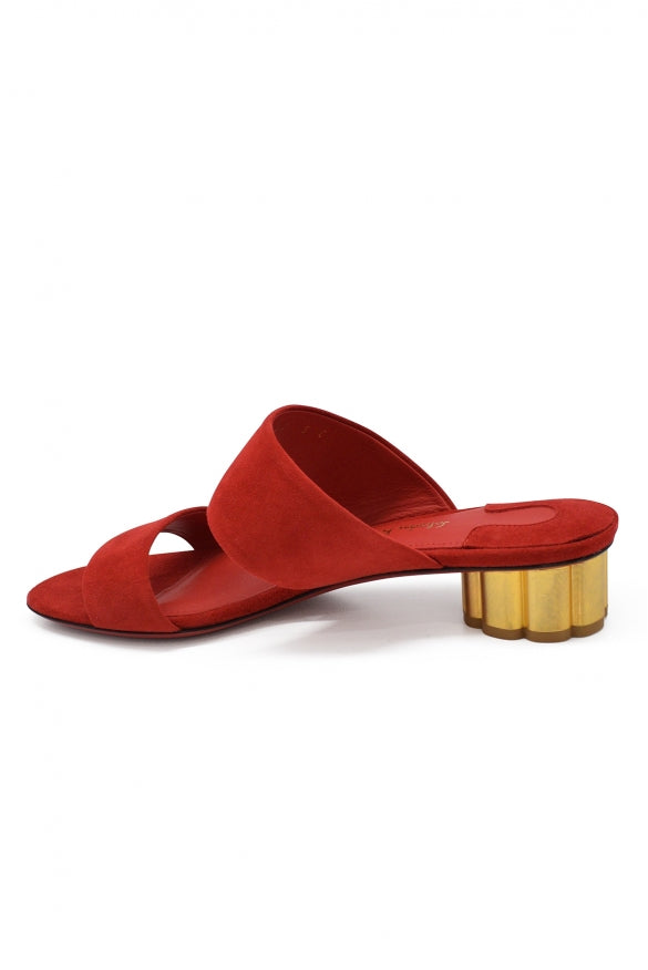 Salvatore Ferragamo Women Suede Mules by Luosophy