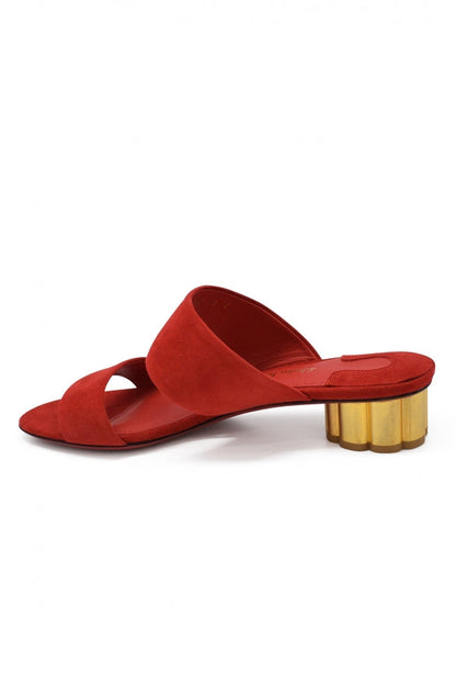 Salvatore Ferragamo Women Suede Mules by Luosophy