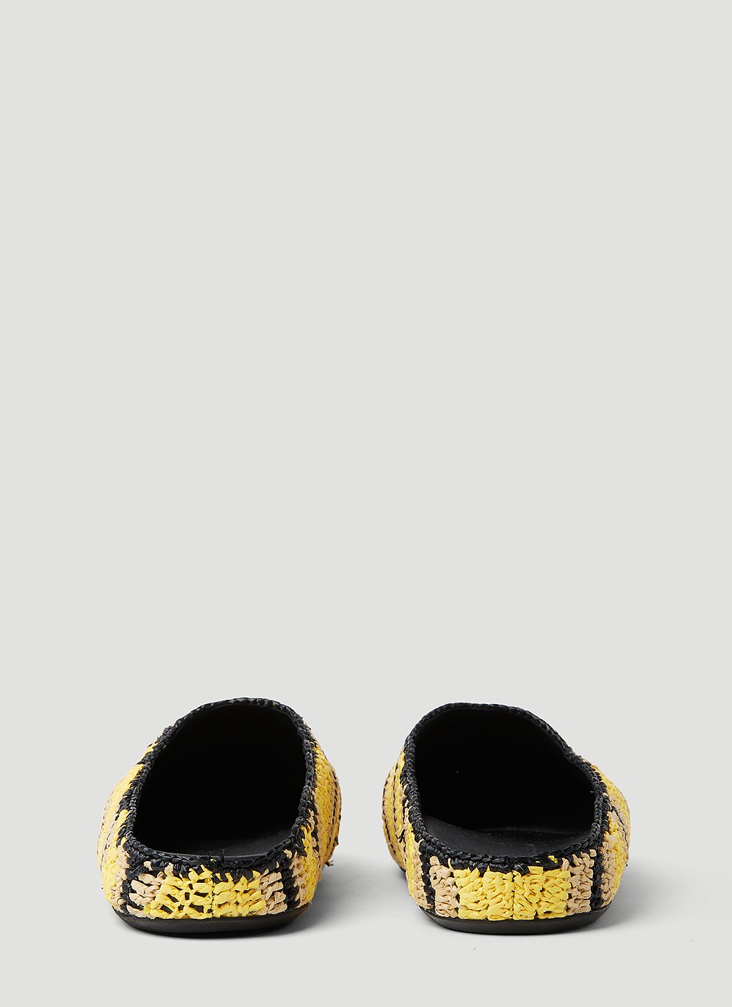 Marni X No Vacancy Men Fussbet Sabot Raffia Mules by Luosophy