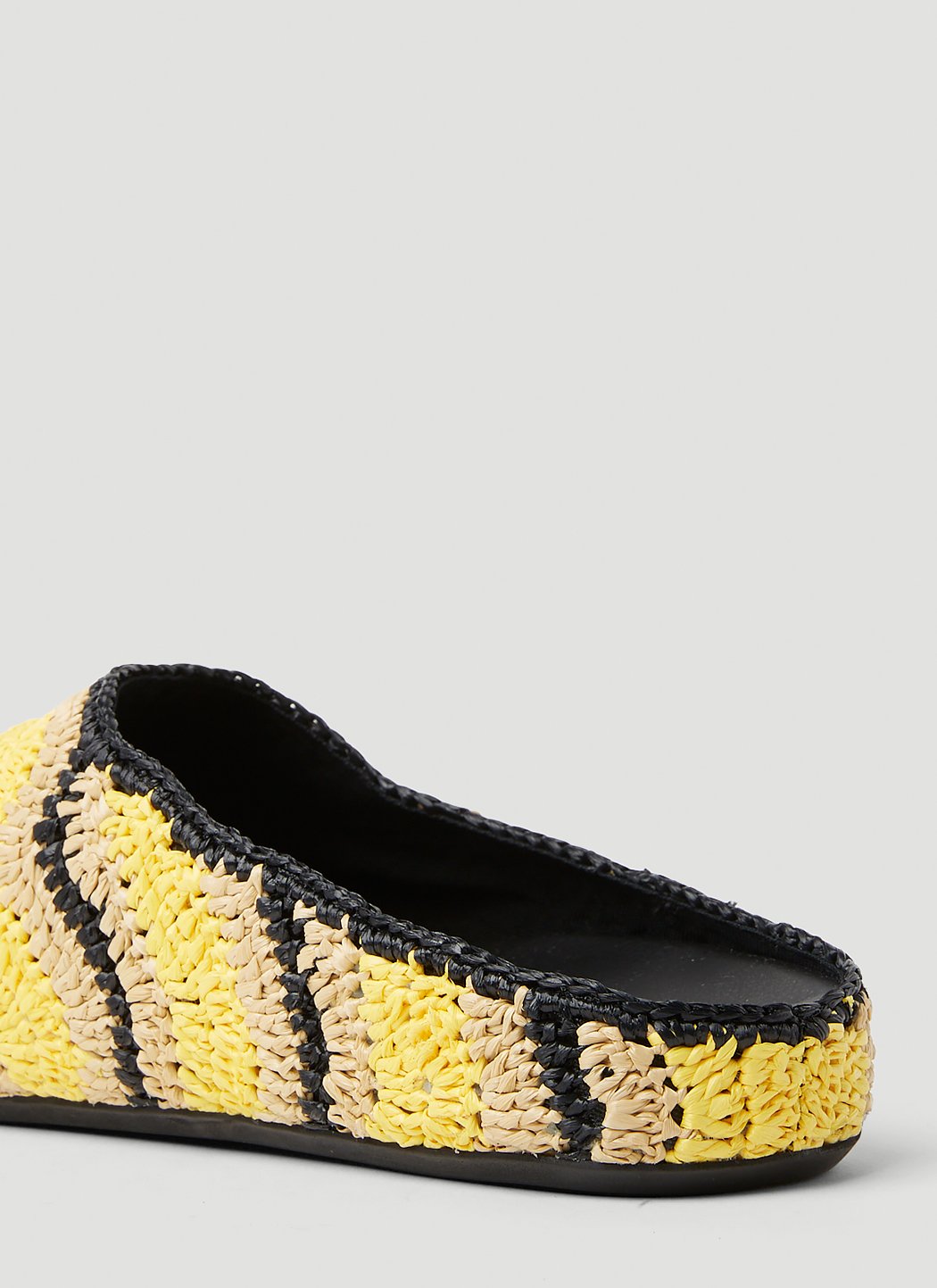 Marni X No Vacancy Men Fussbet Sabot Raffia Mules by Luosophy