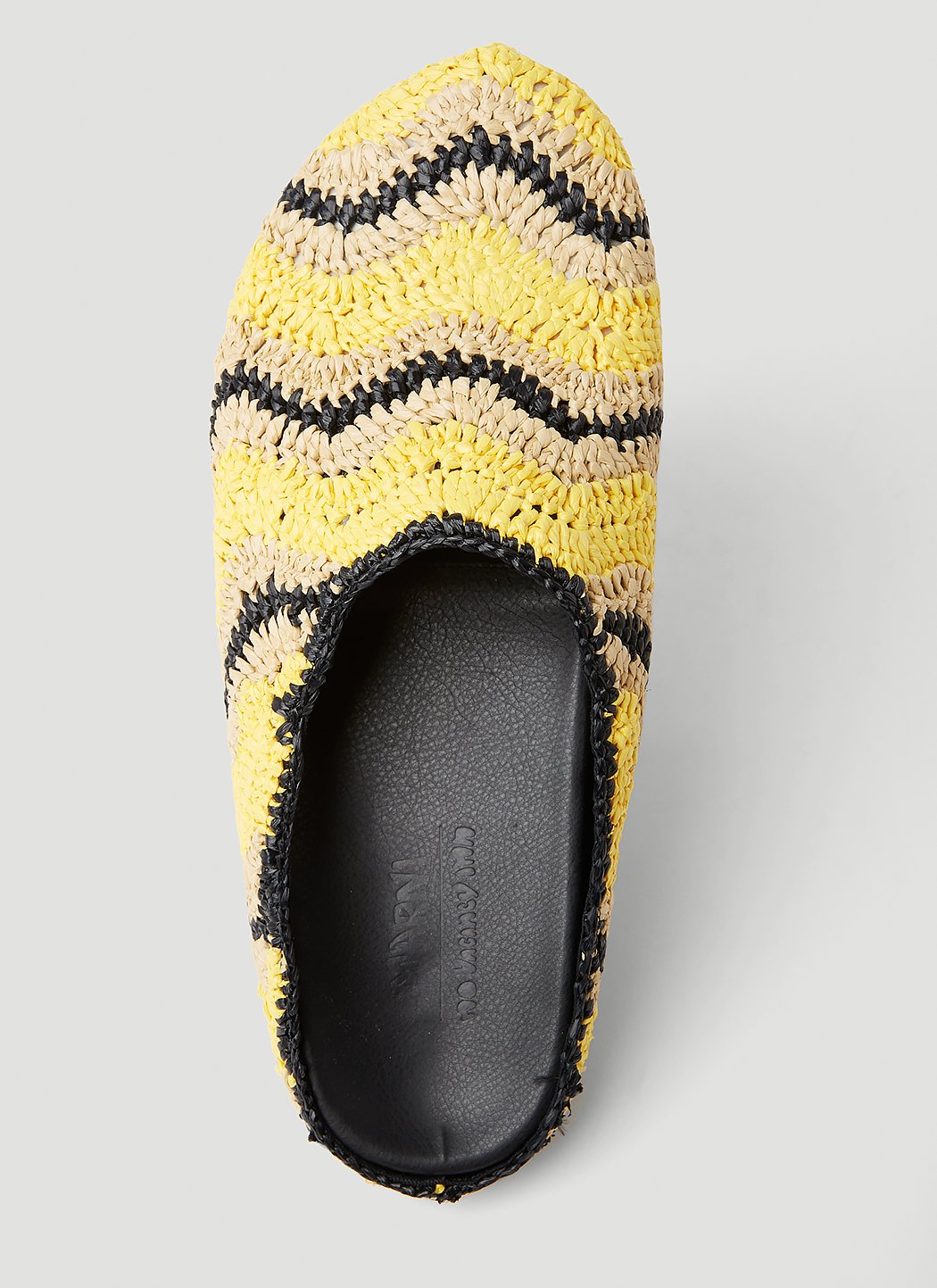 Marni X No Vacancy Men Fussbet Sabot Raffia Mules by Luosophy
