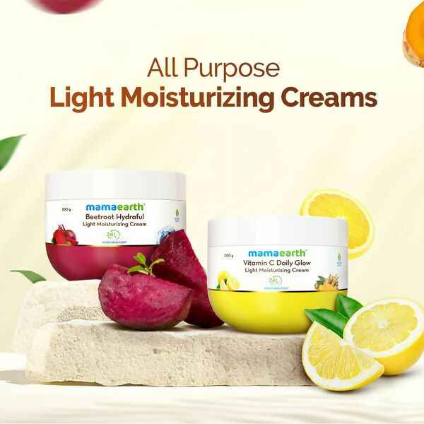 Mamaearth Vitamin C Daily Glow Light Moisturizing Cream with Turmeric &amp; Vitamin C For Skin Brightening