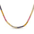 11.65 Carat Created Multi Sapphire .925 Sterling Silver Necklace by Avera Group