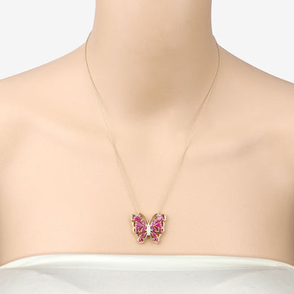 2.88 Carat Genuine Ruby and White Zircon .925 Sterling Silver Necklace by Bids.com
