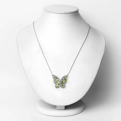 4.65 Carat Genuine Peridot .925 Sterling Silver Necklace by Bids.com