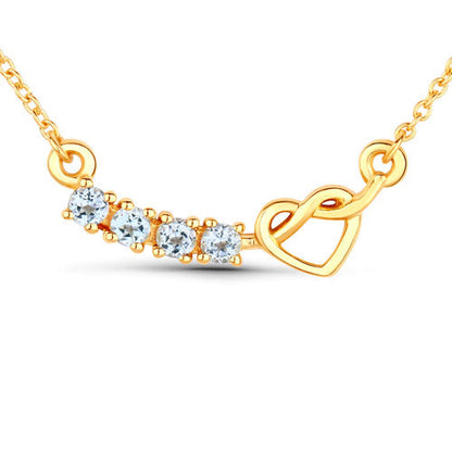 0.30 Carat Genuine Blue Topaz .925 Sterling Silver Necklace by Bids.com