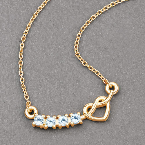0.30 Carat Genuine Blue Topaz .925 Sterling Silver Necklace by Bids.com