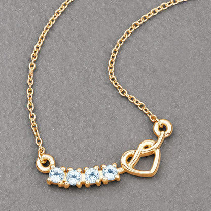 0.30 Carat Genuine Blue Topaz .925 Sterling Silver Necklace by Bids.com