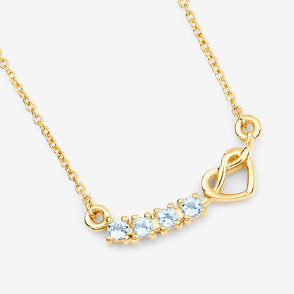0.30 Carat Genuine Blue Topaz .925 Sterling Silver Necklace by Bids.com
