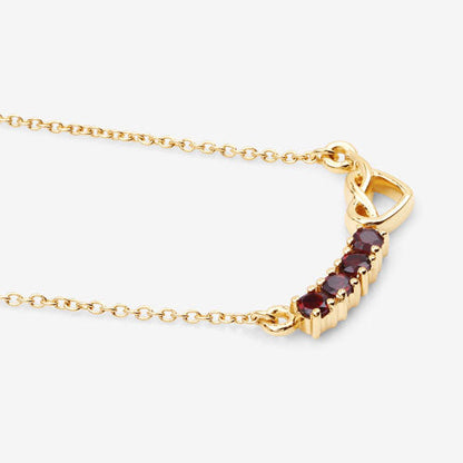 0.32 Carat Genuine Garnet .925 Sterling Silver Necklace by Bids.com
