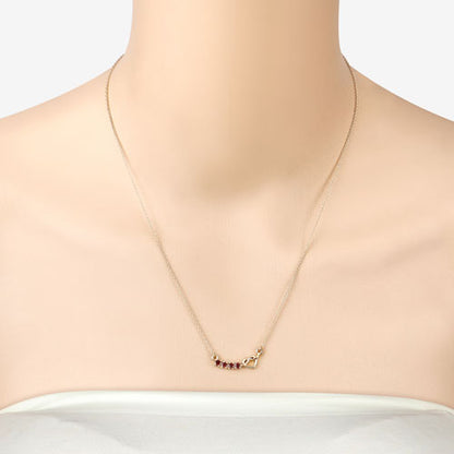 0.32 Carat Genuine Garnet .925 Sterling Silver Necklace by Bids.com