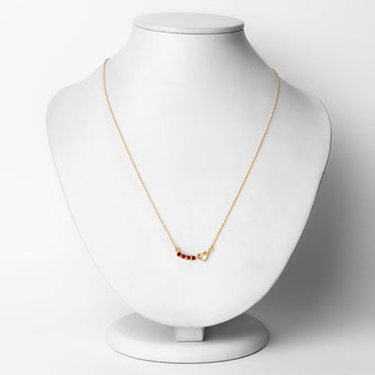 0.32 Carat Genuine Garnet .925 Sterling Silver Necklace by Bids.com