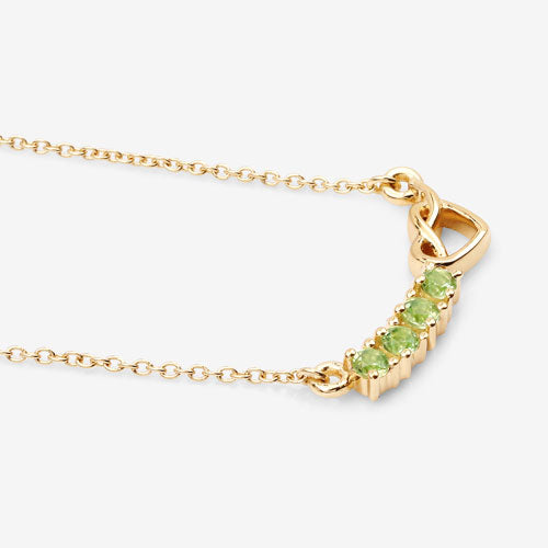 0.28 Carat Genuine Peridot .925 Sterling Silver Necklace by Bids.com