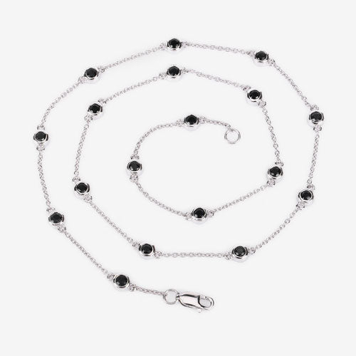 1.98 Carat Genuine Blue Sapphire .925 Sterling Silver Necklace  DestGlow