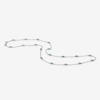 1.80 Carat Genuine Emerald .925 Sterling Silver Necklace by Bids.com
