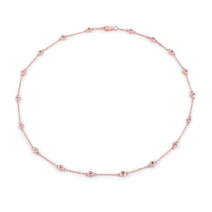 1.62 Carat Genuine Morganite .925 Sterling Silver Necklace by Bids.com