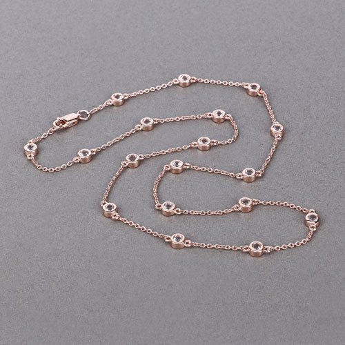 1.62 Carat Genuine Morganite .925 Sterling Silver Necklace by Bids.com