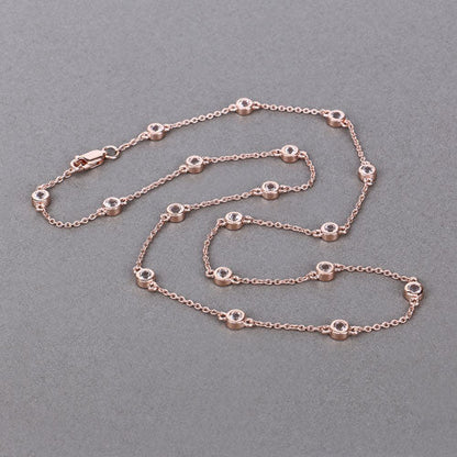 1.62 Carat Genuine Morganite .925 Sterling Silver Necklace by Bids.com