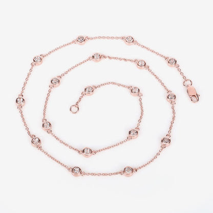 1.62 Carat Genuine Morganite .925 Sterling Silver Necklace by Bids.com