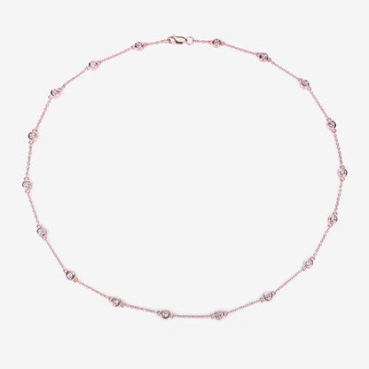 1.62 Carat Genuine Morganite .925 Sterling Silver Necklace by Bids.com