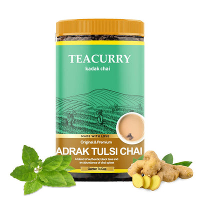 Teacurry Adrak Tulsi Chai Powder