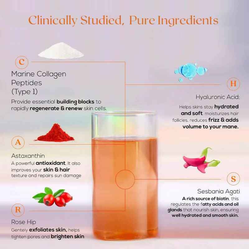 Wellbeing Nutrition Beauty Korean Marine Collagen Peptides - Strawberry &amp; Watermelon