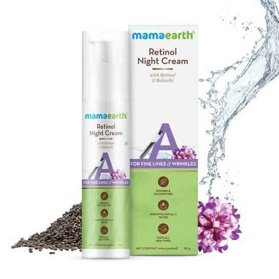Mamaearth Retinol Night Cream with Retinol &amp; Bakuchi