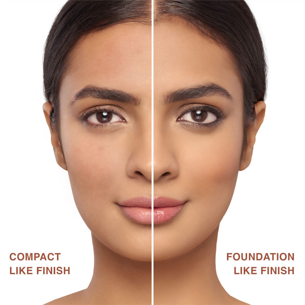 Lakme 9 To 5 Unreal Dual Cover Pressed Powder, 2 In 1 Compact + Foundation - 10 Ivory