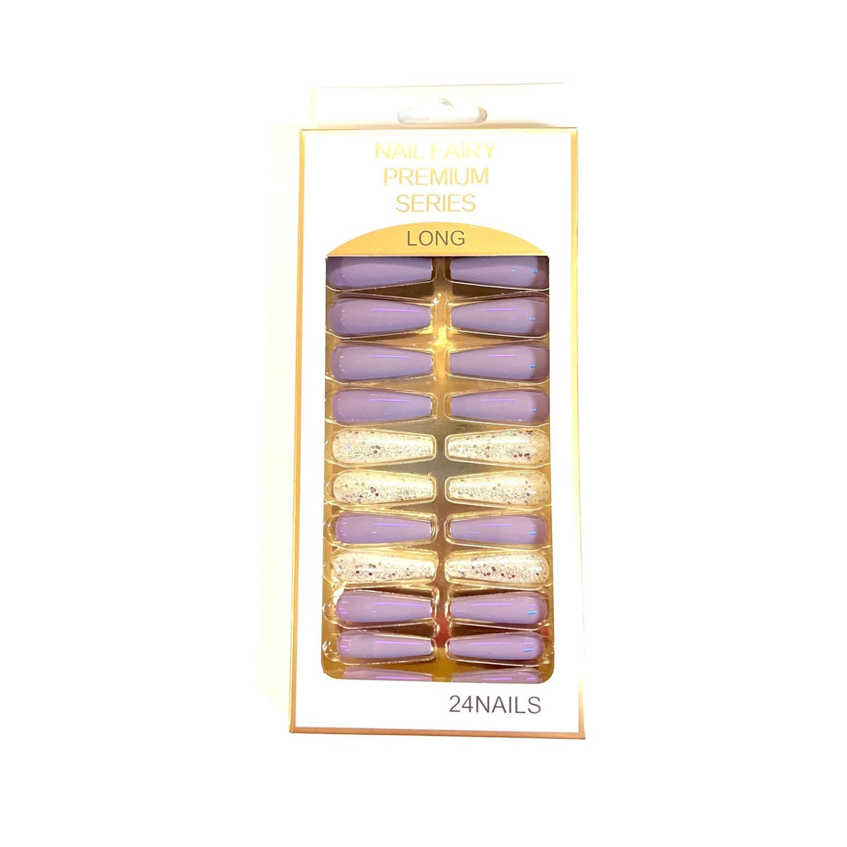 Nail Fairy Premium Series Long Glitter Tip 