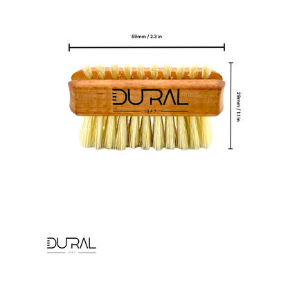 Dural Pear wood hand/nail brush with natural bristles - 1 &amp; 5 rows by Pasteur Pharmacy