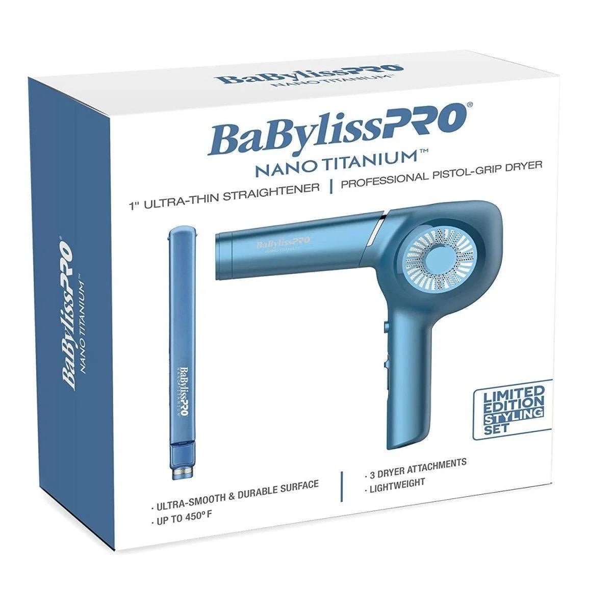Nano Titanium Classic Dryer &amp; 1 Iron Prepack