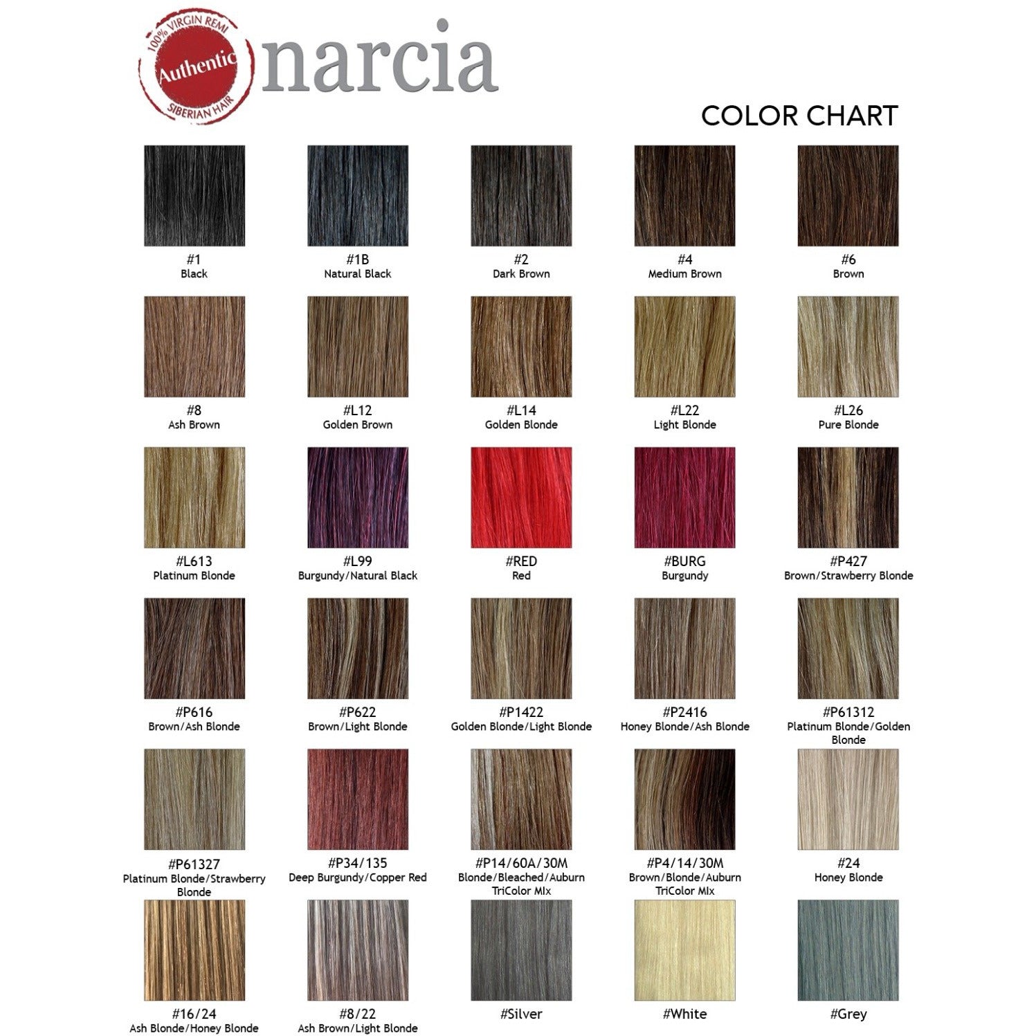 Narcia Remy Siberian Weft - 16"