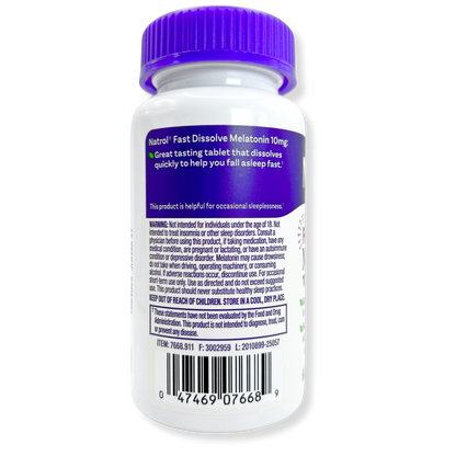 Natrol Melatonin Fast Dissolve - Citrus 10 mg 60 Tabs