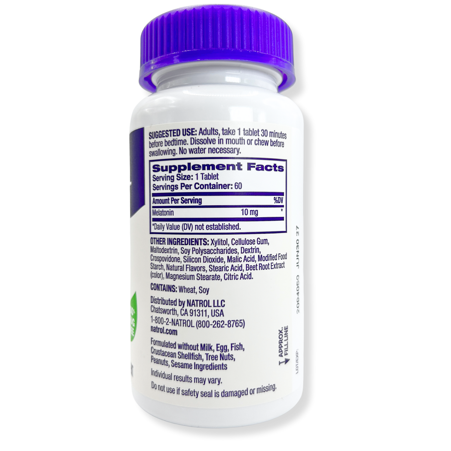 Natrol Melatonin Fast Dissolve - Citrus 10 mg 60 Tabs