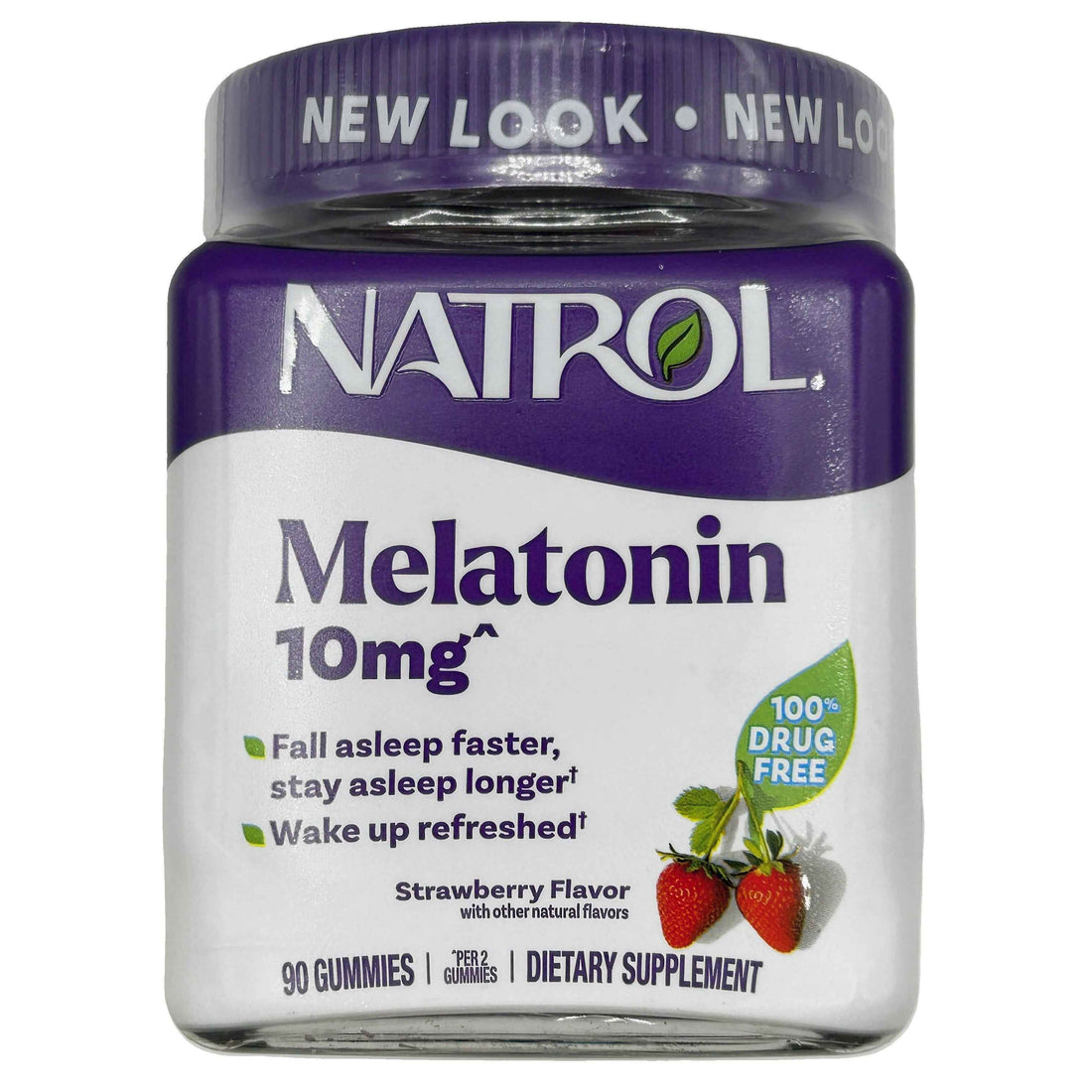 Natrol Melatonin Gummies – Strawberry Flavor, 10 mg per serving (90 Gummies)