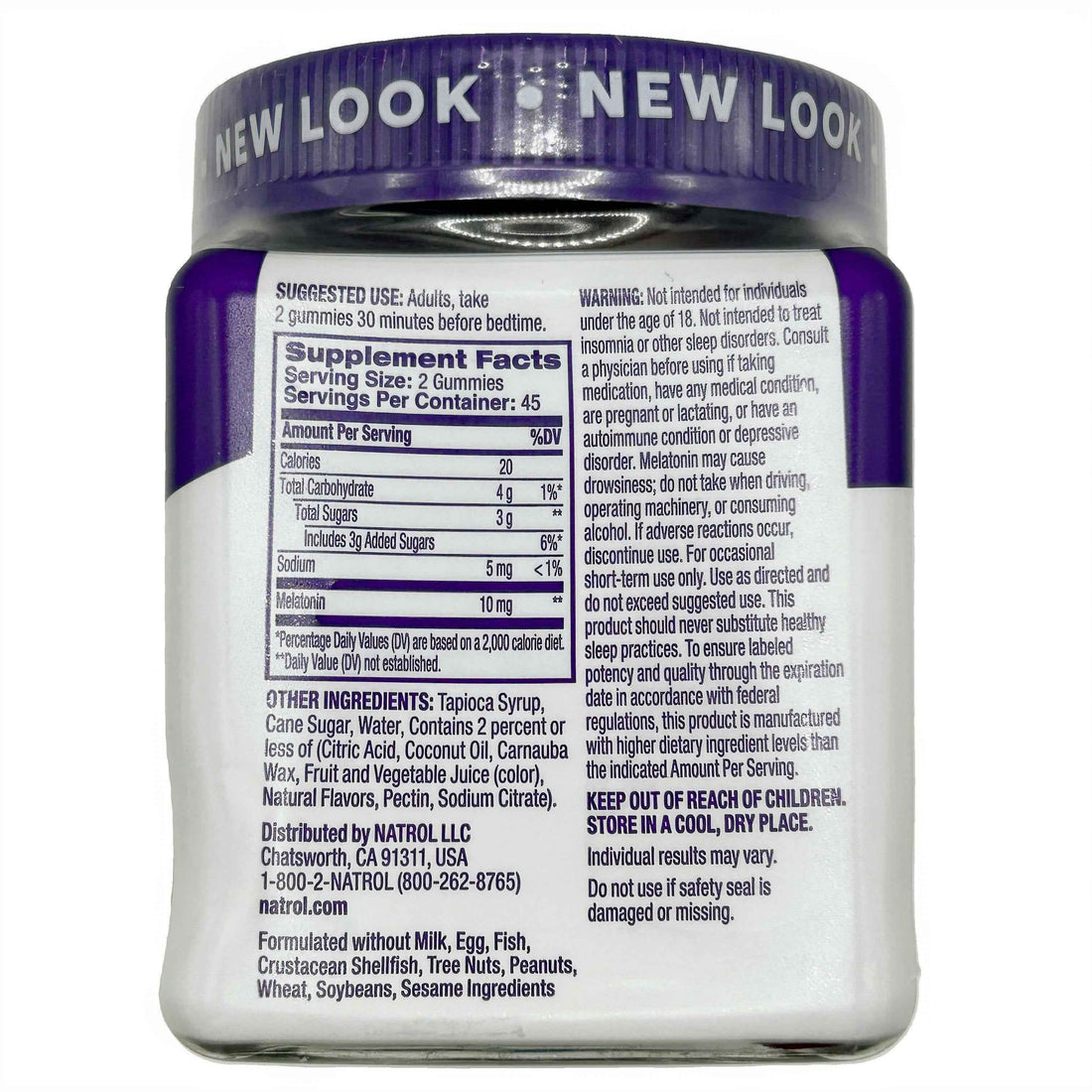 Natrol Melatonin Gummies – Strawberry Flavor, 10 mg per serving (90 Gummies)