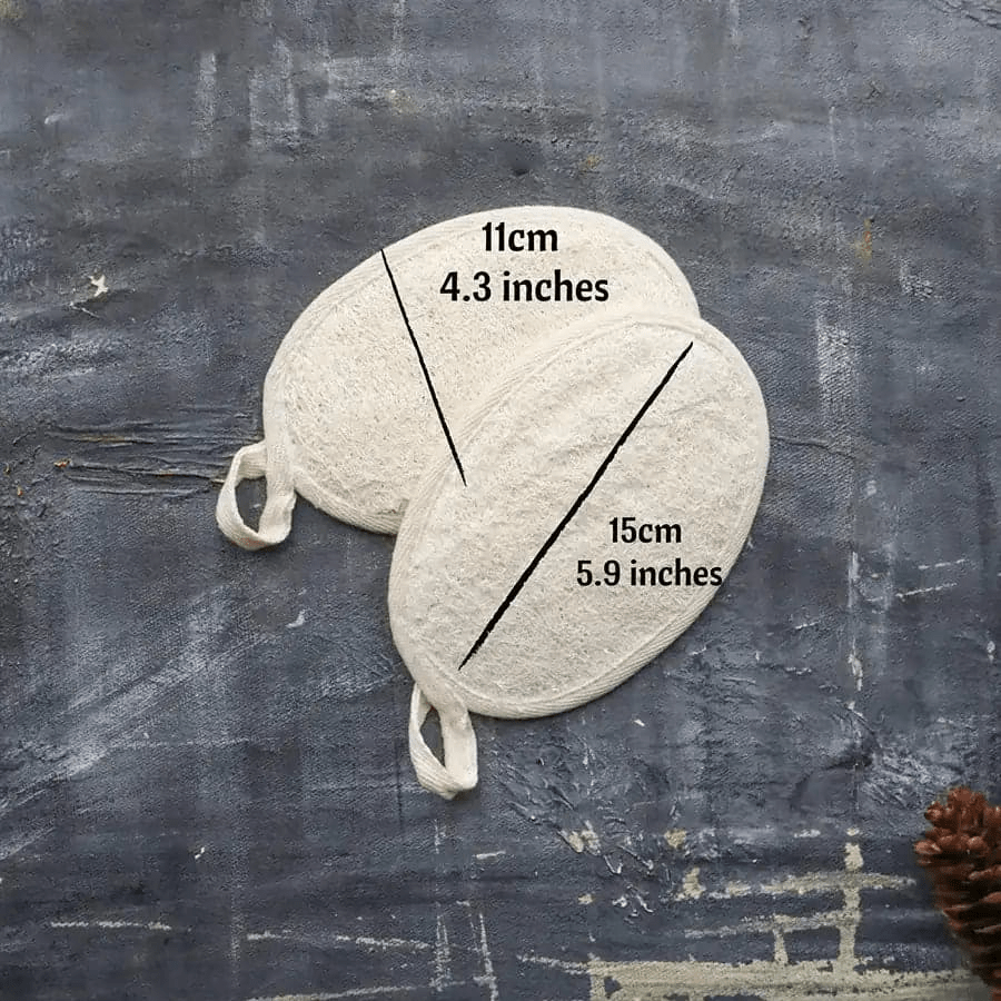 Natural Loofah Shower Pad | Eco Exfoliating Body Scrubber by GNS Beauty &amp; Personal Care