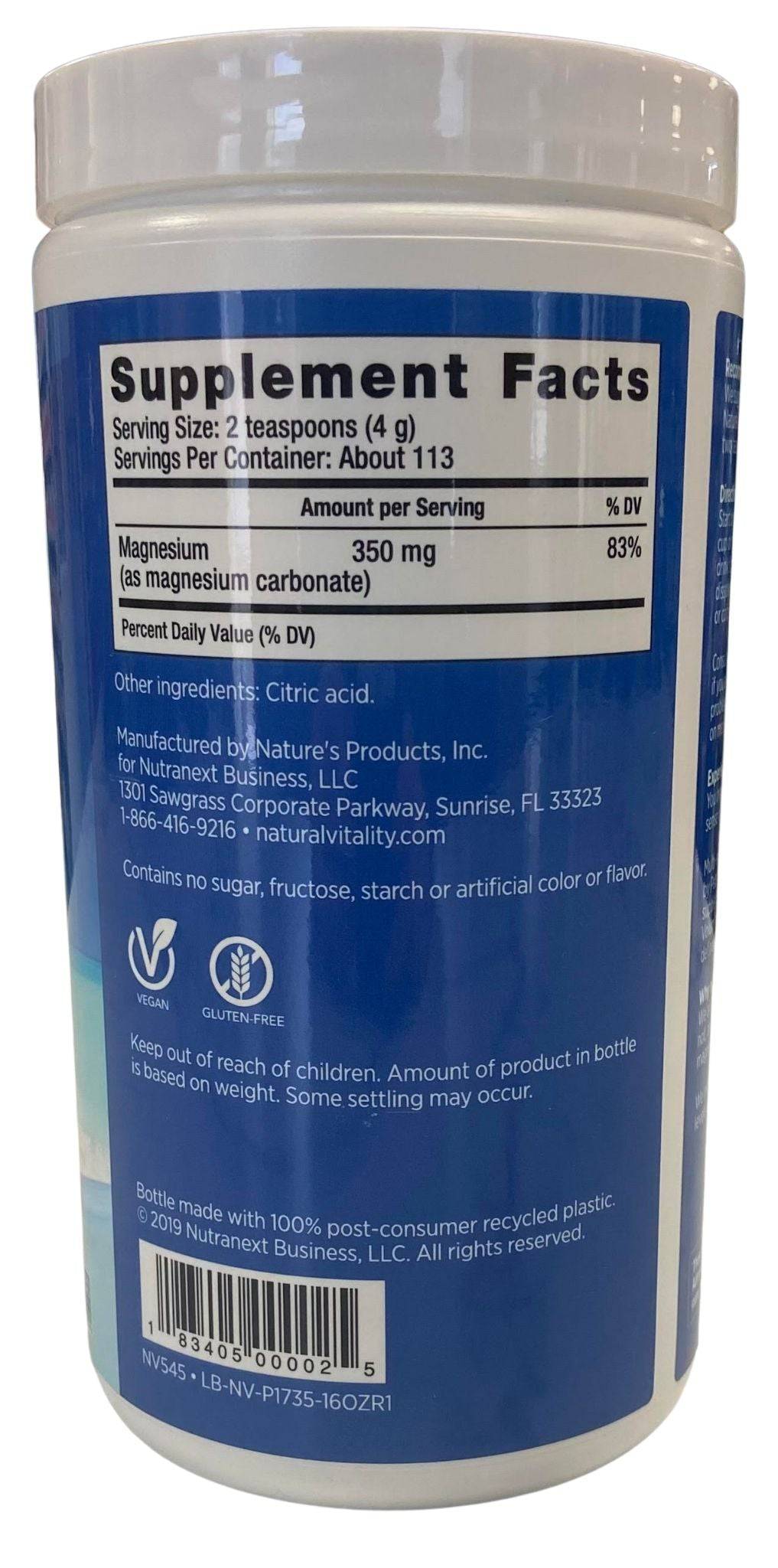 Calm Magnesium Supplement by Country Life Natural Foods