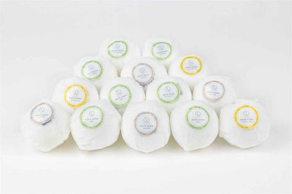 Bulk - 100 Natural Vegan Mix scents Bath Bombs - White