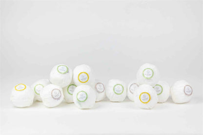 Bulk - 100 Natural Vegan Mix scents Bath Bombs - White