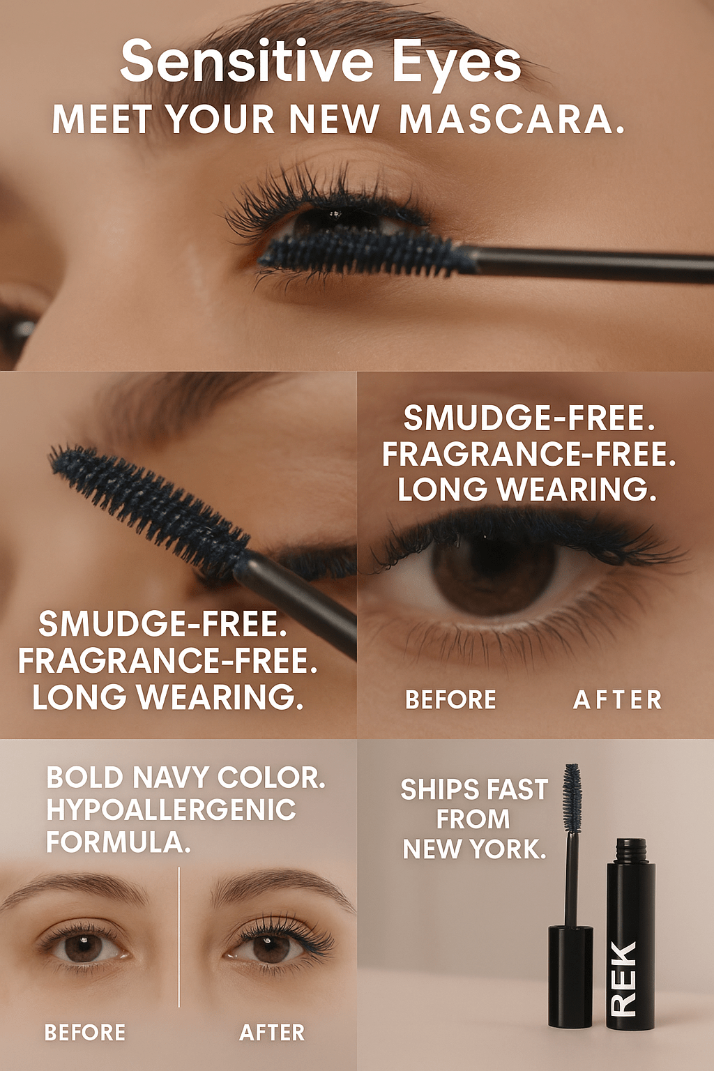 The viral Navy Sensitive Mascara that brightens your eyes without irritation