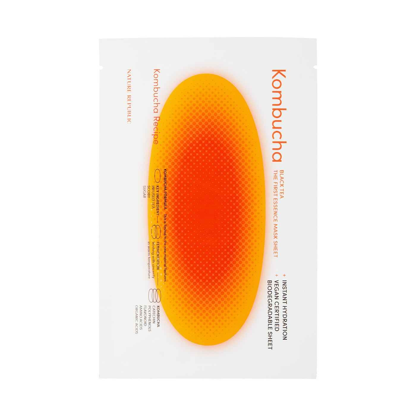 Nature Republic Kombucha Black Tea The First Essence Mask Sheet