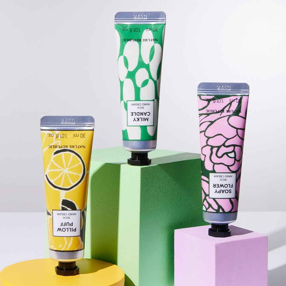 Hand &amp; Nature Rich Hand Cream Pillow Puff