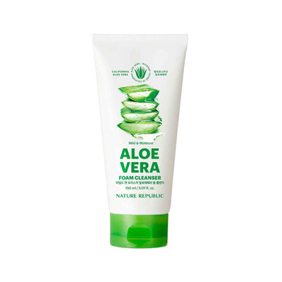 Nature Republic Mild & Moisture Aloe Vera Foam Cleanser
