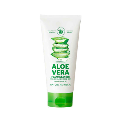 Nature Republic Mild &amp; Moisture Aloe Vera Foam Cleanser