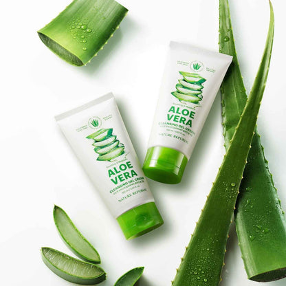 Nature Republic Aloe Vera Cleansing Gel Cream (No foam)