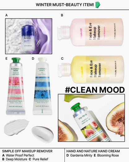 Simple Off Face &amp; Eye Makeup Remover Special Set - Pure Relief