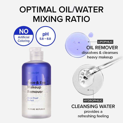 Simple Off Face &amp; Eye Makeup Remover Water Proof Perfect Special Set